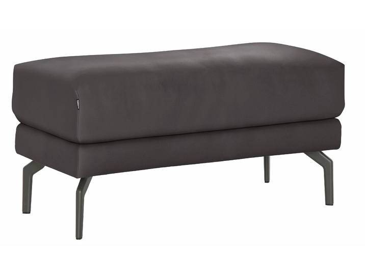 Hockerbank CR.450, Sitzbank , braun (graubraun 534, 49), B:93cm H:45cm T:48cm, Chenille COCO (72% Polyester 15% Baumwolle 13% Polyacryl), Flachgewebe VICTORIA (41% Polyacryl 38% Polyester 21% Baumwolle), CREATION BY ROLF BENZ, Hocker, Sitzhocker, Alugussfüße in umbragrau von Rolf-Benz