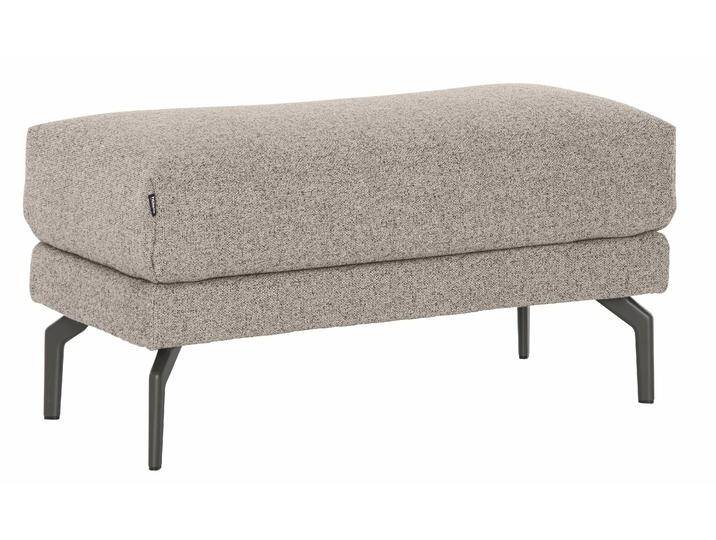 Hockerbank CR.450, Sitzbank , bunt (graubeige, natur 044, 20), B:93cm H:45cm T:48cm, Chenille COCO (72% Polyester 15% Baumwolle 13% Polyacryl), CREATION BY ROLF BENZ, Hocker, Sitzhocker, Alugussfüße in umbragrau von Rolf-Benz