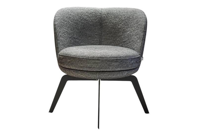 Rolf Benz Cocktailsessel Clubsessel 562 Stoff 17-100 Schwarz Weiß Gemustert Vierfuss Lackiert von Rolf Benz