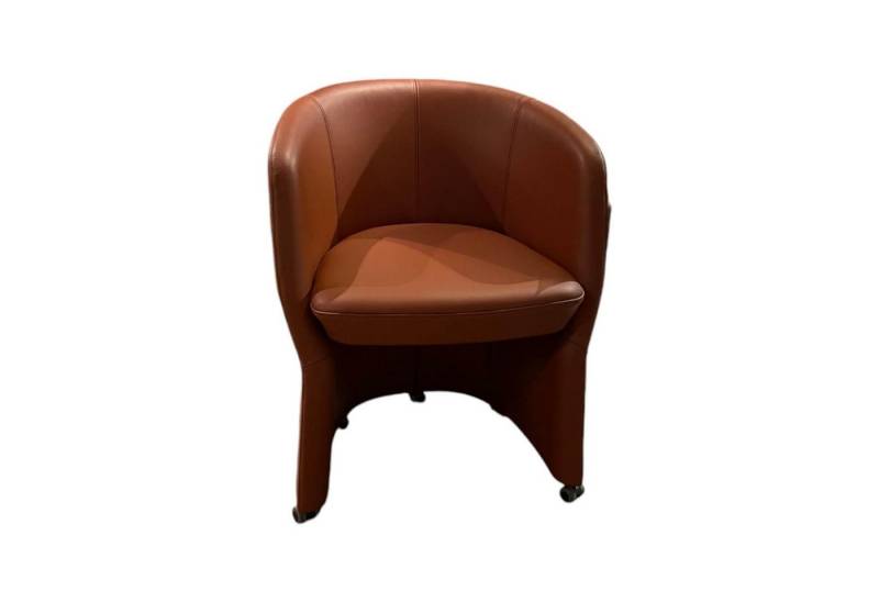 Rolf Benz Cocktailsessel Sessel Eni Leder 38 112 Mittel Kupferbraun Mit Rollen Kunststoff von Rolf Benz