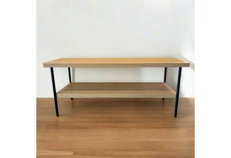 Rolf Benz Couchtisch ROLF BENZ Couchtisch 925-211 Eiche massiv natur mit Ablage B86 H35, Tischplatte Massivholz von Rolf Benz