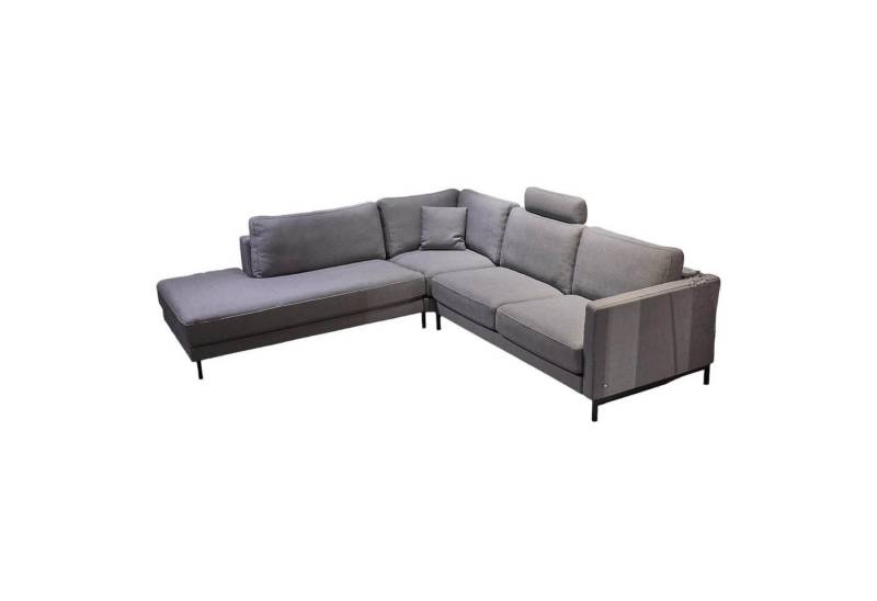 Rolf Benz Ecksofa Ecksofa Ego G Bezug Stoff 26.267 Graphitgrau Gestell Spange Glatt von Rolf Benz