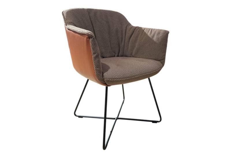 Rolf Benz Esszimmerstuhl Stuhlsessel 641 Schale Leder 38 112 Kupferbraun Sitz Stoff 24 von Rolf Benz