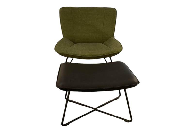 Rolf Benz Loungesessel Sessel Und Hocker 383 Bezug Stoff 05 214 Maigrün Grün Hocker Leder von Rolf Benz