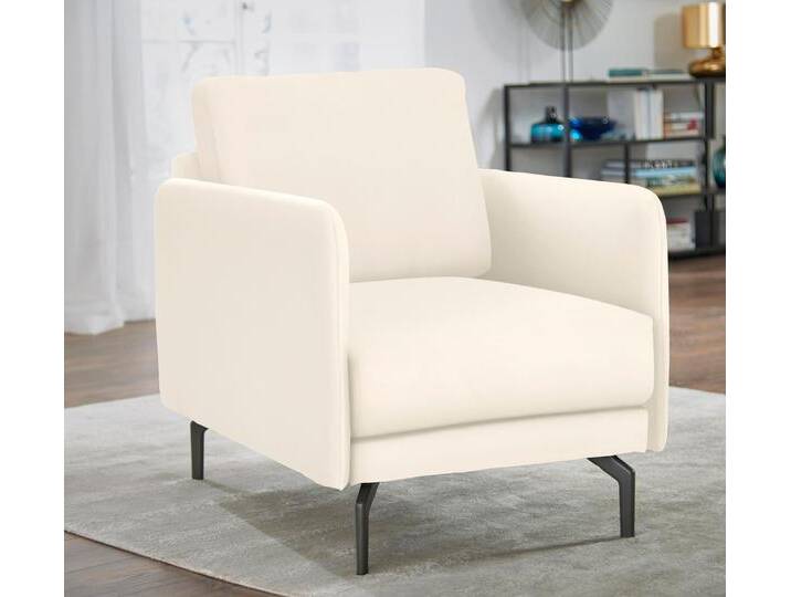 Sessel CR.450, Designsessel, Loungesessel , weiß (perlweiß 534, 12), B:70cm H:85cm T:95cm, NaturLEDER OSKAR (echtes Rindsleder);Chenille COCO (72% Polyester 15% Baumwolle 13% Polyacryl), CREATION BY ROLF BENZ, Sessel, Lounge-Sessel Einzelsessel, Armlehne sehr schmal, Breite 70 cm, Alugussfuß Umbragrau von Rolf-Benz