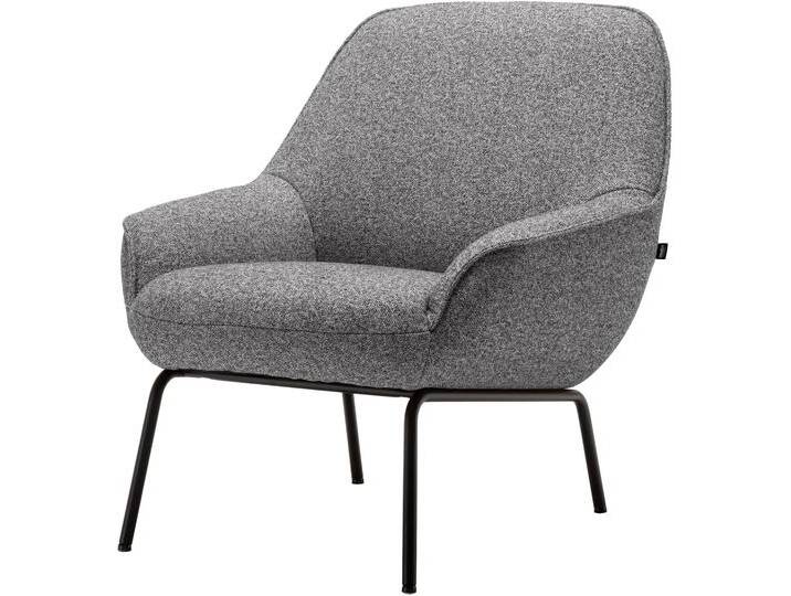 Sessel Designsessel CR.482 in hochwertiger Detailverarbeitung , grau (lichtgrau, schwarzgrau), B:76cm H:83cm T:83cm, CREATION BY ROLF BENZ, Sessel, Einzelsessel Loungesessel, und tollem Sitzkomfort von Rolf-Benz