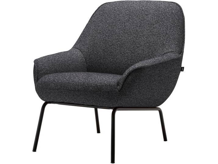 Sessel Designsessel CR.482 in hochwertiger Detailverarbeitung , schwarz (anthrazitgrau, schwarzgrau), B:76cm H:83cm T:83cm, CREATION BY ROLF BENZ, Sessel, Einzelsessel Loungesessel, und tollem Sitzkomfort von Rolf-Benz