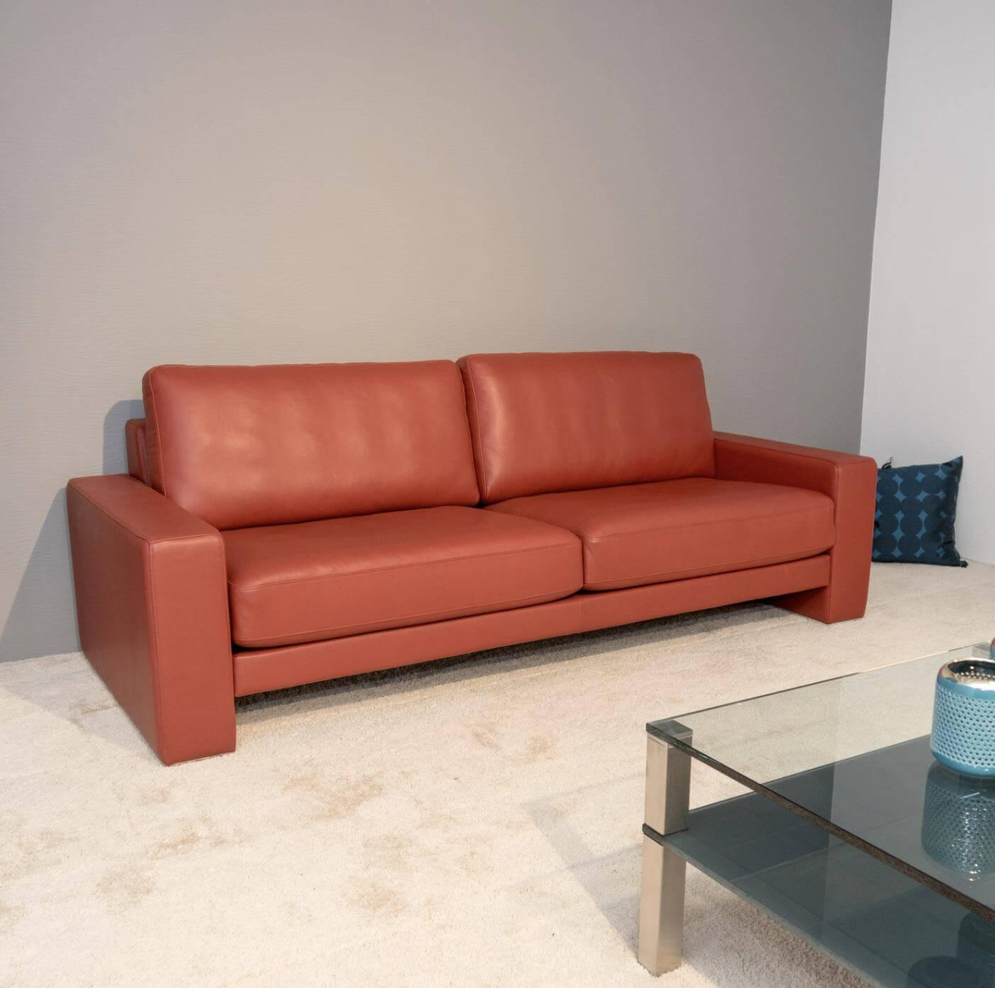 Sofa SOB-G EGO/SB 189 Leder 40.307 Rot von Rolf Benz