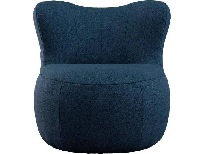 freistil ROLF BENZ Sessel freistil 173, in Bezugsart Flachgewebe, blau schwarz, schwarzblau 1056 von Rolf-Benz