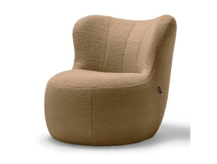 freistil by Rolf Benz Freistil 173 Sessel in Teddystoff oder Flachgewebe - Teddystoff 6533 braunbeige, Wohnzimmer, Sitzname Gummibär , speziell designt, trendige Farben, hoher Sitzkomfort, kuschelig, weich, flauschig, bequem gepolstert, Modern von Rolf-Benz