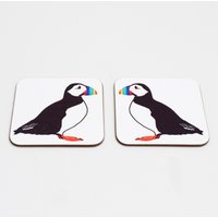 Regenbogen Puffin Untersetzer Set von RolfeAndWillsDesign