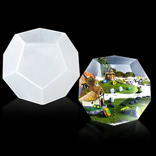 Rolin Roly Harzform Silikon Polyeder Silikonformen Epoxidharz Fünfeck Geometrie Kristall Epoxidform Edelstein Schmuckformen für Heimdekoration Handgemachtes DIY Handwerk Rolin Roly Harzform Silikon Polyeder Silikonformen Epoxidharz Fünfeck Geometrie Kristall Epoxidform Edelstein Schmuckformen für Heimdekoration Handgemachtes DIY Handwerk von Rolin Roly
