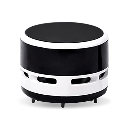 Rolin Roly Mini Tischsauger Tragbar Kabellos Tischstaubsauger Auto Wireless Tischstaubsauger 360° Drehbar Staubsauger für Reinigung Krümel Desktop Haushalt Büro (Schwarz) von Rolin Roly