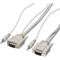 Roline 11.04.5162 Audio Verlängerungskabel [1x VGA-Stecker, Klinkenstecker 3.5 mm - 1x VGA-Stecker, Roline 11.04.5162 Audio Verlängerungskabel [1x VGA-Stecker, Klinkenstecker 3.5 mm - 1x VGA-Stecker, von Roline