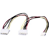 Roline Strom Anschlusskabel [1x IDE-Strom-Stecker 4pol. - 2x IDE-Strom-Buchse 4pol., Molex 4pol Buch Roline Strom Anschlusskabel [1x IDE-Strom-Stecker 4pol. - 2x IDE-Strom-Buchse 4pol., Molex 4pol Buch von Roline