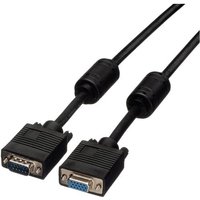 Roline VGA Verlängerungskabel VGA 15pol. Buchse, VGA 15pol. Stecker 10.00m Schwarz 11.04.5360 doppe Roline VGA Verlängerungskabel VGA 15pol. Buchse, VGA 15pol. Stecker 10.00m Schwarz 11.04.5360 doppe von Roline