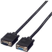 Roline VGA Verlängerungskabel VGA 15pol. Buchse, VGA 15pol. Stecker 2.00m Schwarz 11.04.5302 doppel Roline VGA Verlängerungskabel VGA 15pol. Buchse, VGA 15pol. Stecker 2.00m Schwarz 11.04.5302 doppel von Roline