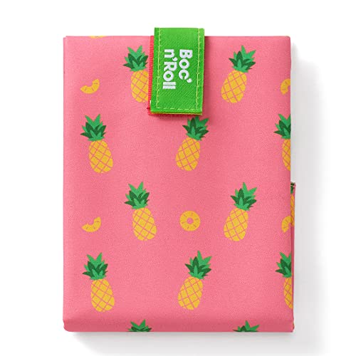 Roll'eat ® Boc'n'Roll Fruits Pineapple Design | Wiederverwendbare Sandwich-Tasche | Butterbrotdose | Ökologische Lebensmitteltüte| Wiederverwendbare und waschbare Sandwichfolie von Roll'eat