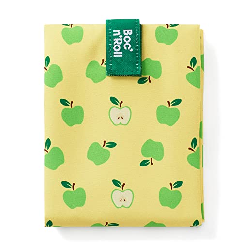 Roll'eat ® Boc'n'Roll Fruits Apple Design | Wiederverwendbare Sandwich-Tasche | Butterbrotdose | Ökologische Lebensmitteltüte | Wiederverwendbare und waschbare Sandwichfolie von Roll'eat