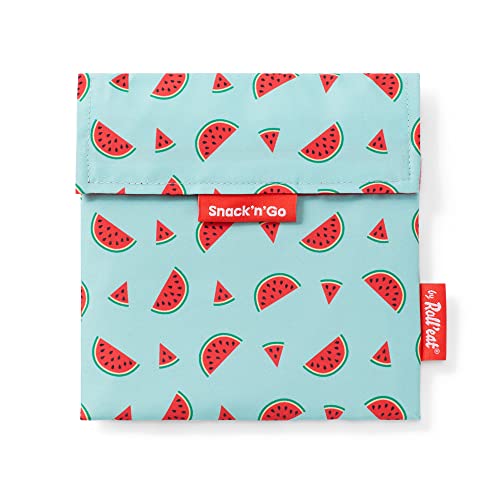 Roll'eat ® Snack'n'Go Fruits Watermelon Design | Wiederverwendbare Snack-Tasche | Kinder Snacks Verpackung | Umweltfreundlicher Lebensmittelbeutel| Wiederverwendbare Tasche zur Aufbewahrung von Snacks von Roll'eat