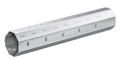 Rolladenstahlwelle SW 40 Achtkant | Wandstärke 0,8 mm | mit außenliegendem Falz (Stahlwelle | SW40 | Länge 1800 mm) von Diwaro