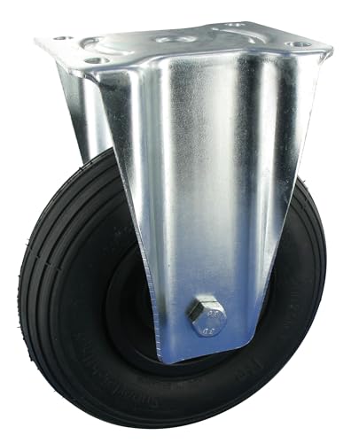 Rollentechnik Bockrolle Rad Luftreifen Ø260x85 mit Rollenlager & Anschraubplatte Bauhöhe 295mm Tragfähigkeit 200 kg Rollentechnik Bockrolle Rad Luftreifen Ø260x85 mit Rollenlager & Anschraubplatte Bauhöhe 295mm Tragfähigkeit 200 kg von Rollentechnik