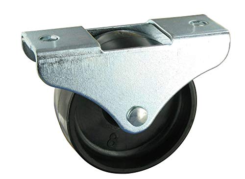 Rollentechnik Satz 4x harte Bettkastenrolle Kastenrolle Rad Ø32 Platte 52x25 von Rollentechnik