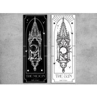 Poster, Komplettes Set I - Der Mond + Die Sonne Poster, Komplettes Set I - Der Mond + Die Sonne von Rollerinhand