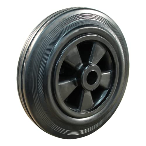 Rad PP, 80mm Durchmesser, Gummi Lauffläche, Gleitlager von Rollers