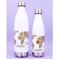 Trinkflasche "Wanderlust" von RollinArtZauberwelt