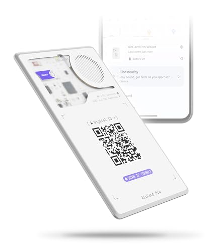 Rolling Square AirCard Pro – Bluetooth Tracker Karte Für Android Google Find Hub, Tracking Card mit Kabellosem Laden und Digitaler ID, Ultradünnes Technik-Gadget für Portemonnaie oder Reisepass Rolling Square AirCard Pro – Bluetooth Tracker Karte Für Android Google Find Hub, Tracking Card mit Kabellosem Laden und Digitaler ID, Ultradünnes Technik-Gadget für Portemonnaie oder Reisepass von Rolling Square