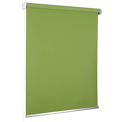 ROLLMAXXX Standard-Rollo Verdunkelungrollo Seitenzug Kettenzugrollo Tageslicht Sichtschutz (180 x 190 cm, Grün) von Rollmaxxx