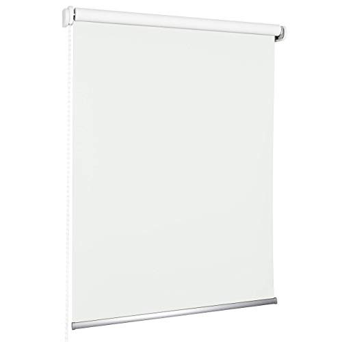 ROLLMAXXX Standard-Rollo Verdunkelungrollo Seitenzug Kettenzugrollo Tageslicht Sichtschutz (180 x 190 cm, Weiß) von Rollmaxxx