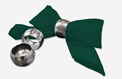 Rollmayer 12er Set Stoffservietten Kaffeeservietten Tischservietten Kollektion Vivid (Flaschengrün 26, 25x25cm) von Rollmayer