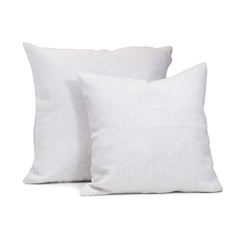 Rollmayer 2er Set Deko-Kissen Kissenhülle Kissenbezug Sofakissen Kollektion MELO (C5 Cream, 40x40cm) von Rollmayer