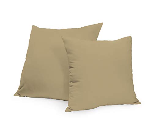 Rollmayer 2er Set Deko-Kissen Kissenhülle Kissenbezug Sofakissen Kollektion Vivid (Beige 3, 40x40cm) von Rollmayer