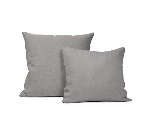 Rollmayer 2er Set Dekokissen Kissenhülle Kissenbezug Sofakissen Kollektion MELO (C1 Kaffee-Schwarzgrau, 70x70cm) von Rollmayer