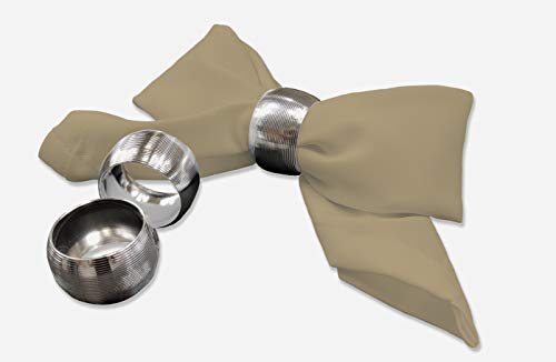 Rollmayer 2er Set Stoffservietten Kaffeeservietten Tischservietten Kollektion Vivid (Beige 3, 50x50cm) von Rollmayer