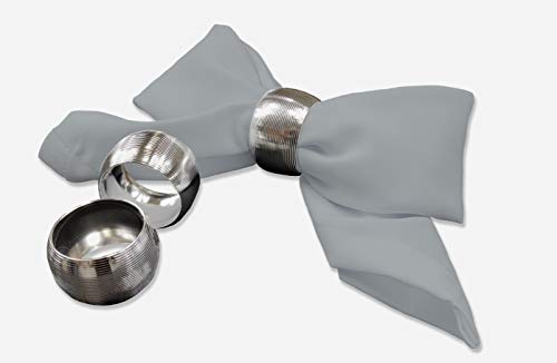 Rollmayer 2er Set Stoffservietten Kaffeeservietten Tischservietten Kollektion Vivid (Silbergrau 31, 35x35cm) von Rollmayer