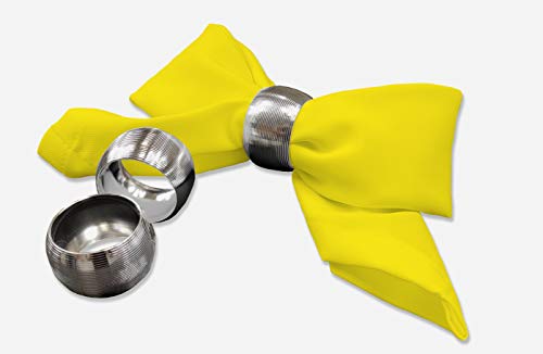 Rollmayer 4er Set Stoffservietten Kaffeeservietten Tischservietten Kollektion Vivid (Gelb 5, 35x35cm) von Rollmayer