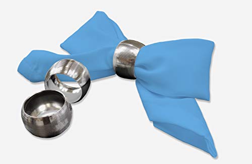 Rollmayer 4er Set Stoffservietten Kaffeeservietten Tischservietten Kollektion Vivid (Himmelblau 14, 25x25cm) von Rollmayer