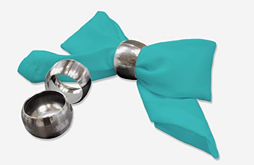 Rollmayer 6er Set Stoffservietten Kaffeeservietten Tischservietten Kollektion Vivid (Türkis 17, 25x25cm) von Rollmayer