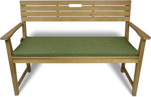 Rollmayer Bankkissen Bankauflage Sitzkissen Bankpolster Auflage für Bänke in Haus und Garten Kollektion Melange, 1 Stück (Grün 333, 160x40x4cm) von Rollmayer