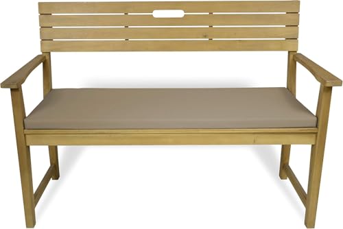 Rollmayer Bankkissen Bankauflage Sitzkissen Bankpolster Auflage für Bänke in Haus und Garten Kollektion Vivid, 1 Stück (Beige 3, 120x50x8cm) von Rollmayer