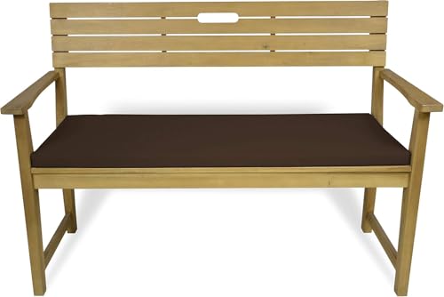 Rollmayer Bankkissen Bankauflage Sitzkissen Bankpolster Auflage für Bänke in Haus und Garten Kollektion Vivid, 1 Stück (Braun 28, 160x40x8cm) von Rollmayer