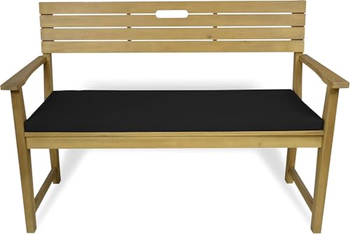 Rollmayer Bankkissen Bankauflage Sitzkissen Bankpolster Auflage für Bänke in Haus und Garten Kollektion Vivid, 1 Stück (Schwarz 34, 120x50x4cm) von Rollmayer