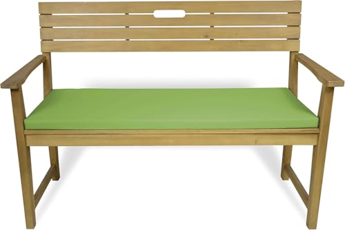 Rollmayer Bankkissen Bankauflage Sitzkissen Bankpolster Auflage für Bänke in Haus und Garten Kollektion Vivid, 1 Stück (Seladongrün 24, 120x50x8cm) von Rollmayer