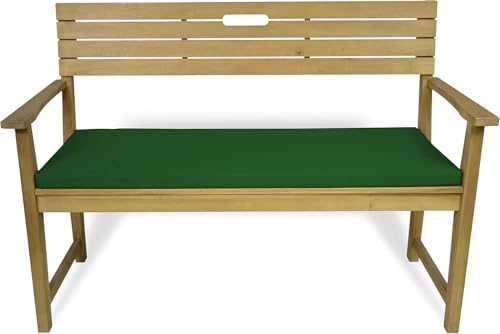 Rollmayer Bankkissen Bankauflage Sitzkissen Bankpolster Auflage für Bänke in Haus und Garten Kollektion Vivid, 1 Stück (Smaragdgrün 46, 120x40x4cm) von Rollmayer