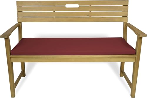 Rollmayer Bankkissen Bankauflage Sitzkissen Bankpolster Auflage für Bänke in Haus und Garten Kollektion Vivid, 1 Stück (Weinrot 13, 160x50x8cm) von Rollmayer