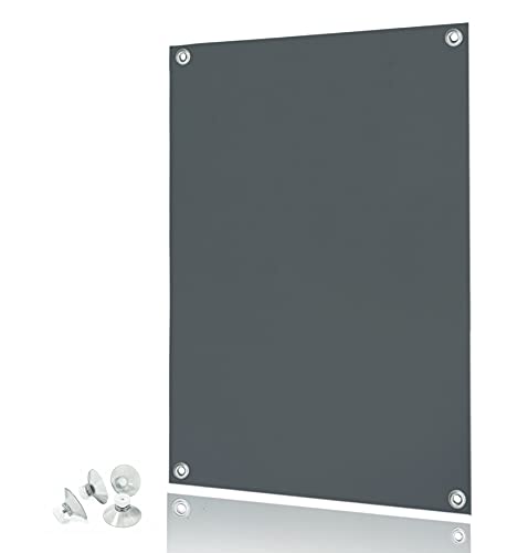 Rollmayer Dachfensterrollo Thermo Rollos Sonnenschutz mit Saugnäpfen ohne Bohren für Velux Fenster Verdunkelungs Rollo Dachfensterrollo Verdunkelungsrollo (F04-48x73cm - Graphit) von Rollmayer